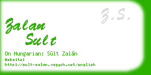 zalan sult business card
